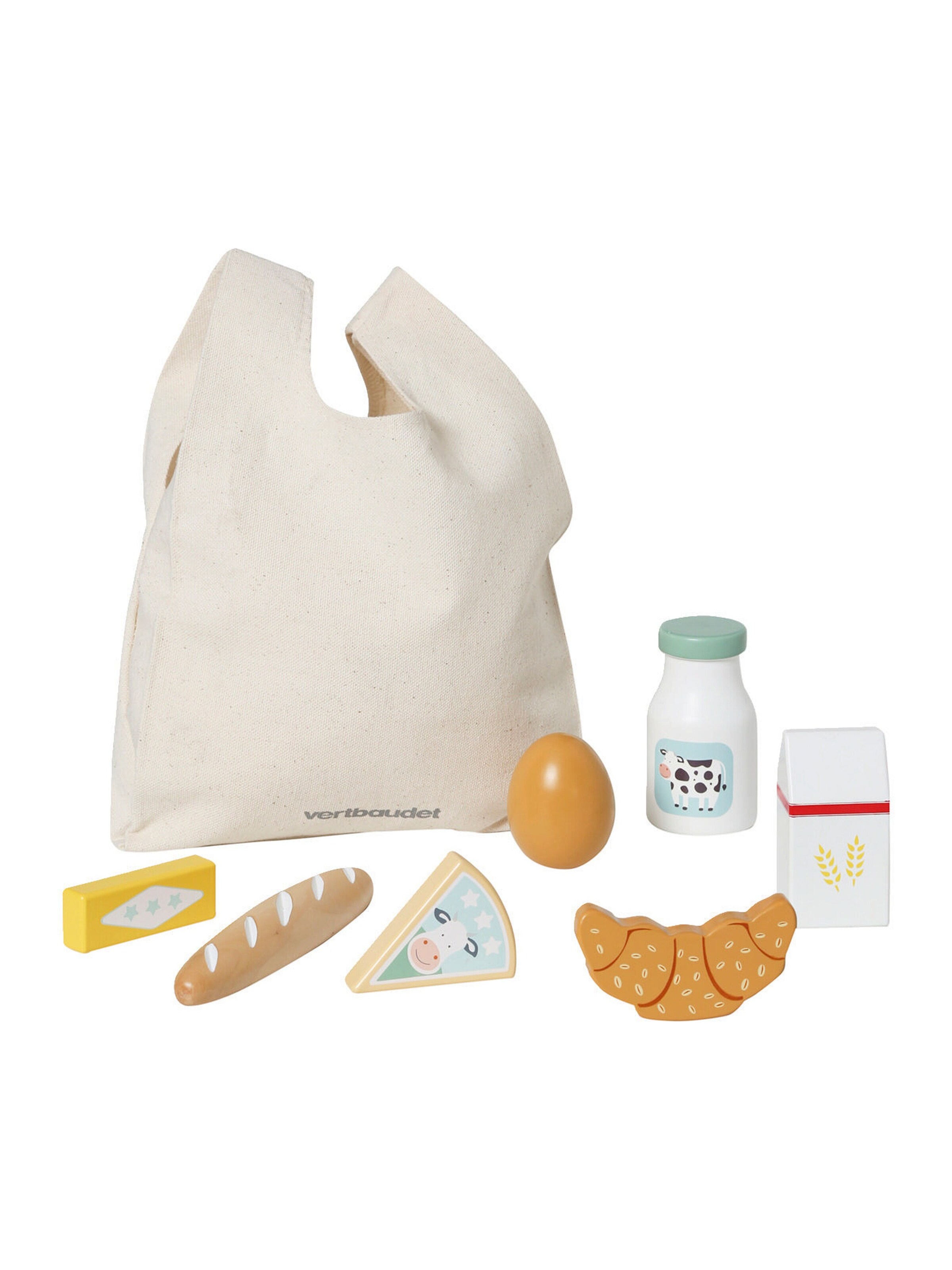 Vertbaudet Kinder Einkaufs-Set, Holz FSC® mehrfarbig