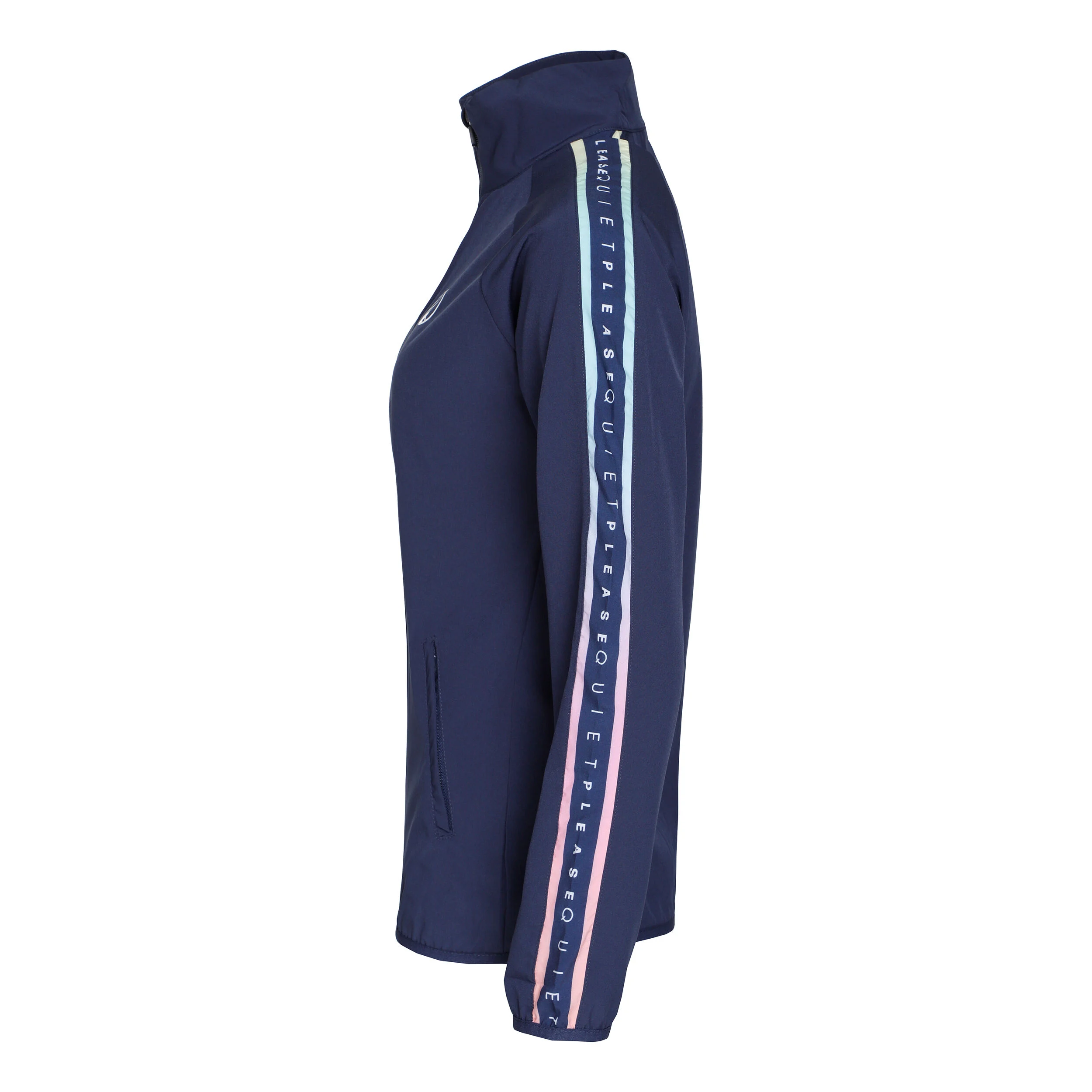 Quiet Please Rainbow Stroke Veste De Survêtement Femmes - Bleu , Multicouleur