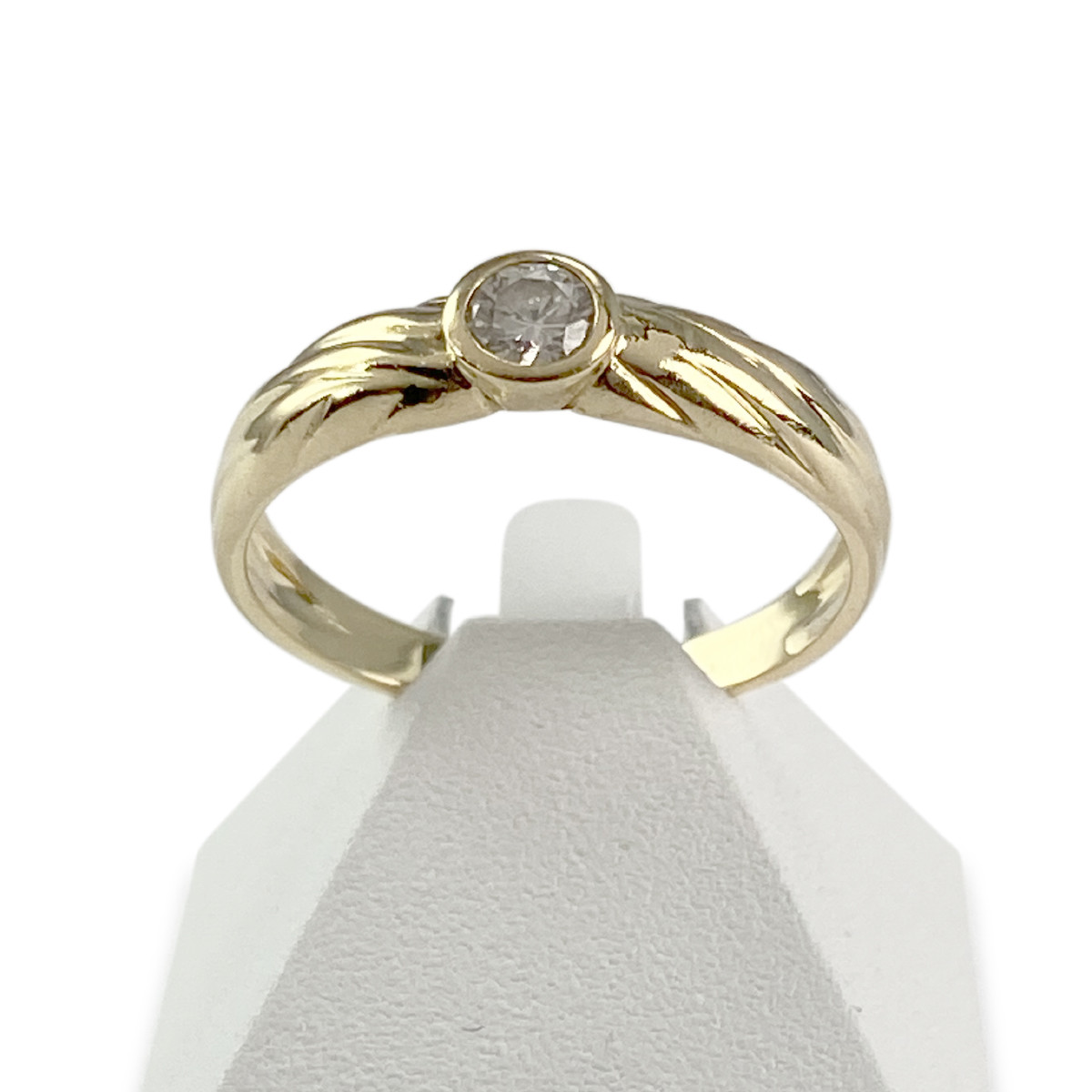 Bague d'occasion or 750 jaune diamant