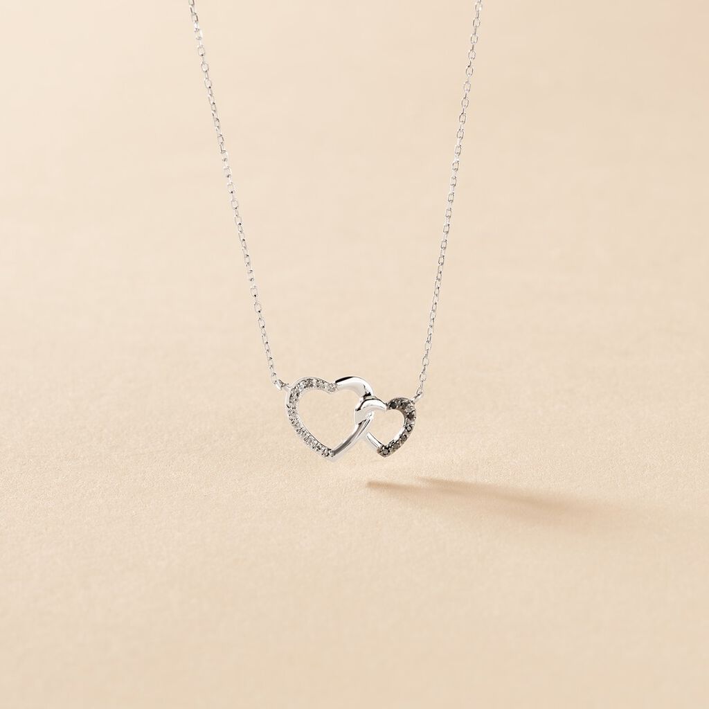 Collier Silana Or Blanc Diamant