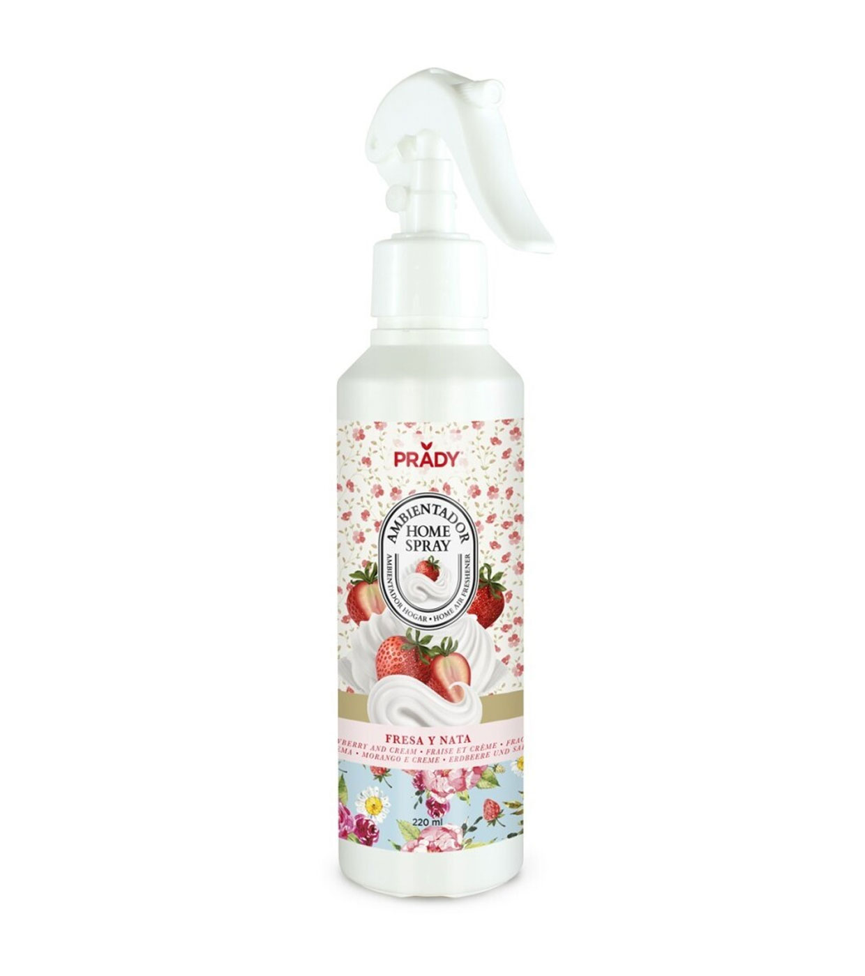 Prady - Ambientador Home Spray 200ml - Morango e Creme