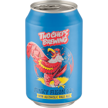 Two Chefs Brewing Funky Falcon 0.2% Non Alcoholic Pale Ale Blik 330 ml