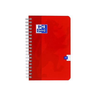 Oxford - Carnet à spirale 11 x 17 cm - 180 pages - petits carreaux (5x5 mm) - disponible dans différentes couleurs