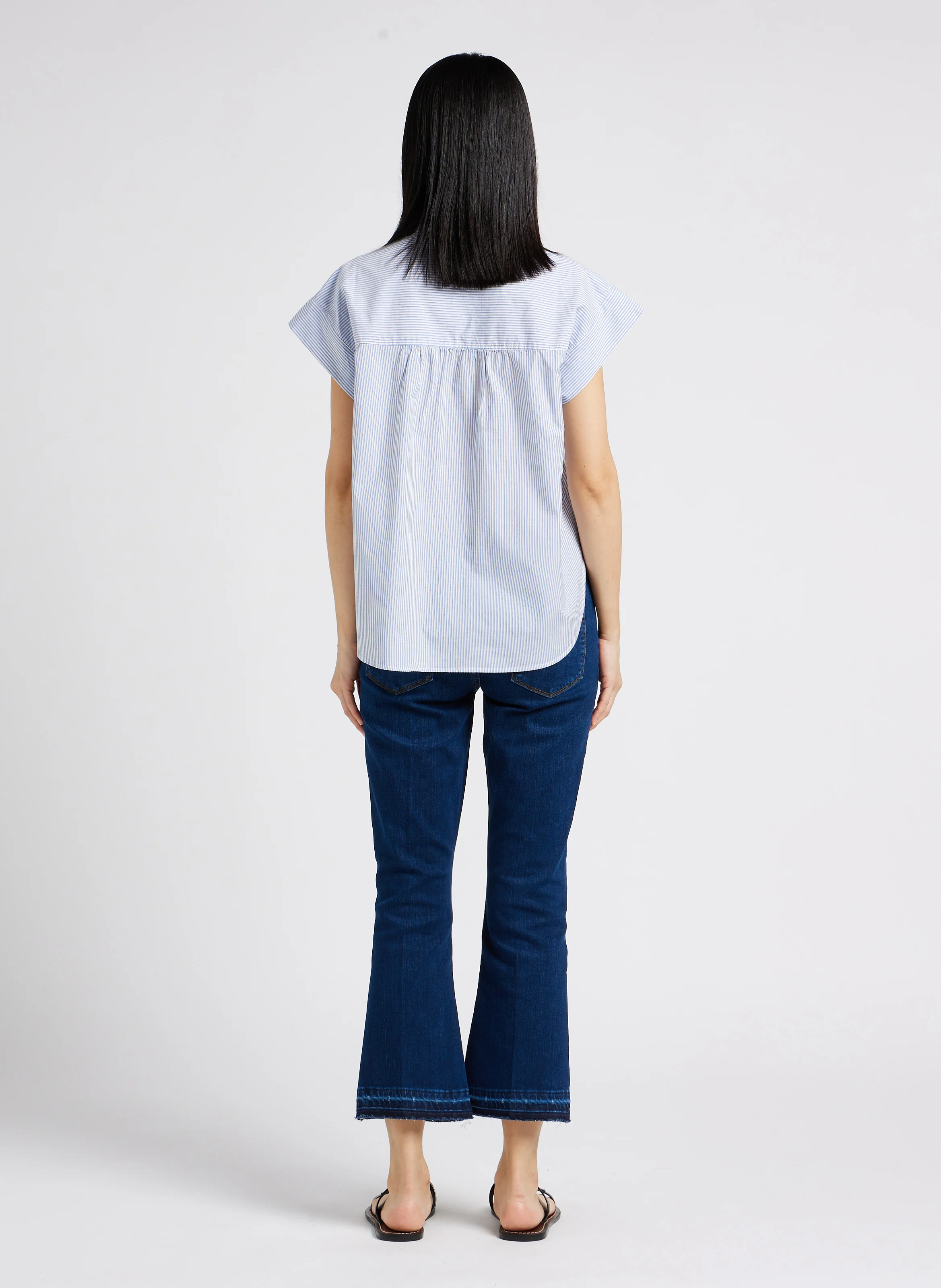 Jean cropped évasé | Jean Délavé