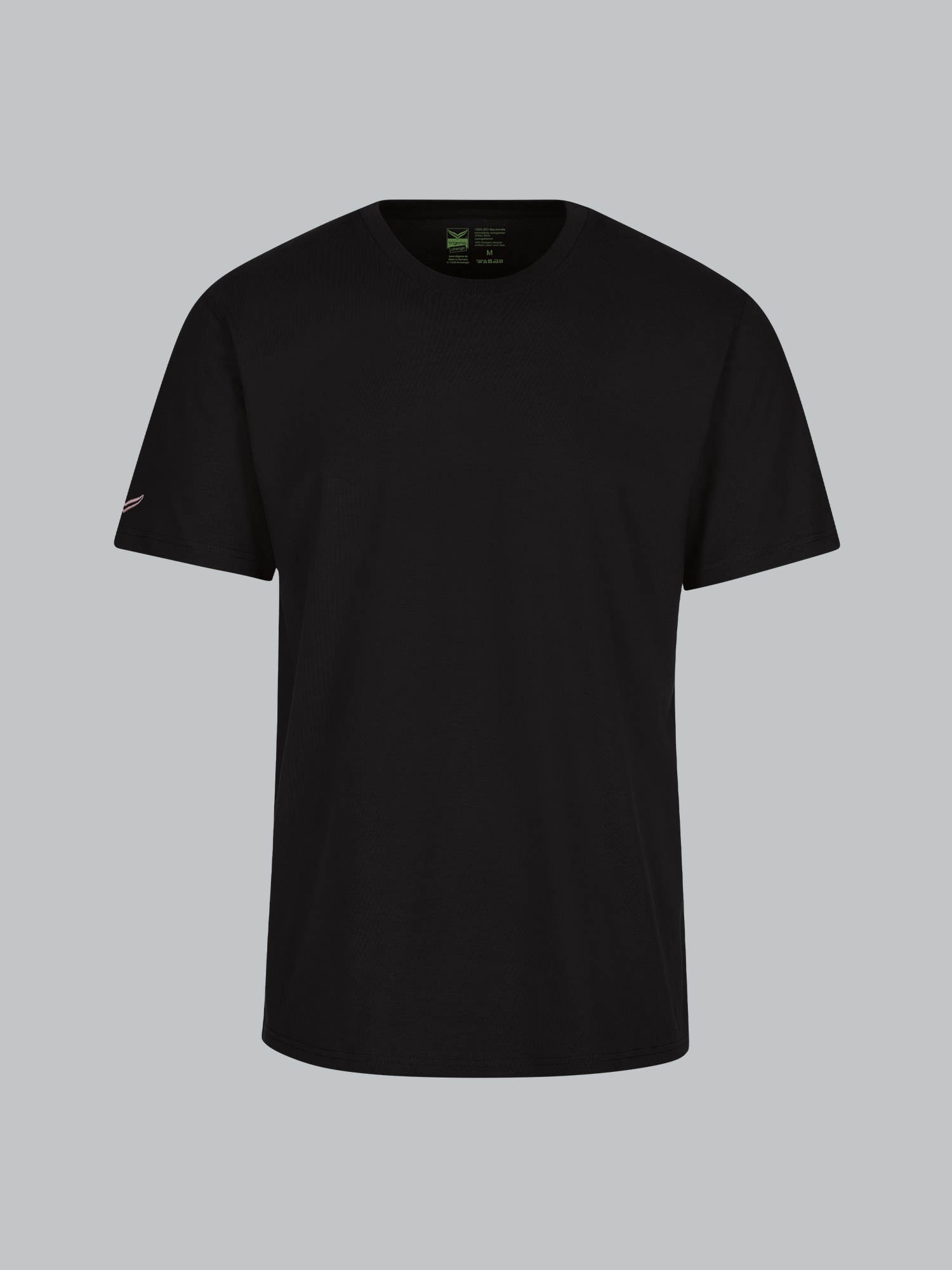 T-Shirt aus 100% Biobaumwolle Schwarz-C2C
