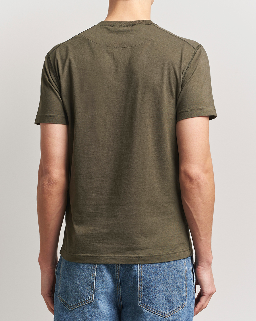 Stone Island Organic Cotton Fissato Effect T-Shirt Military Green