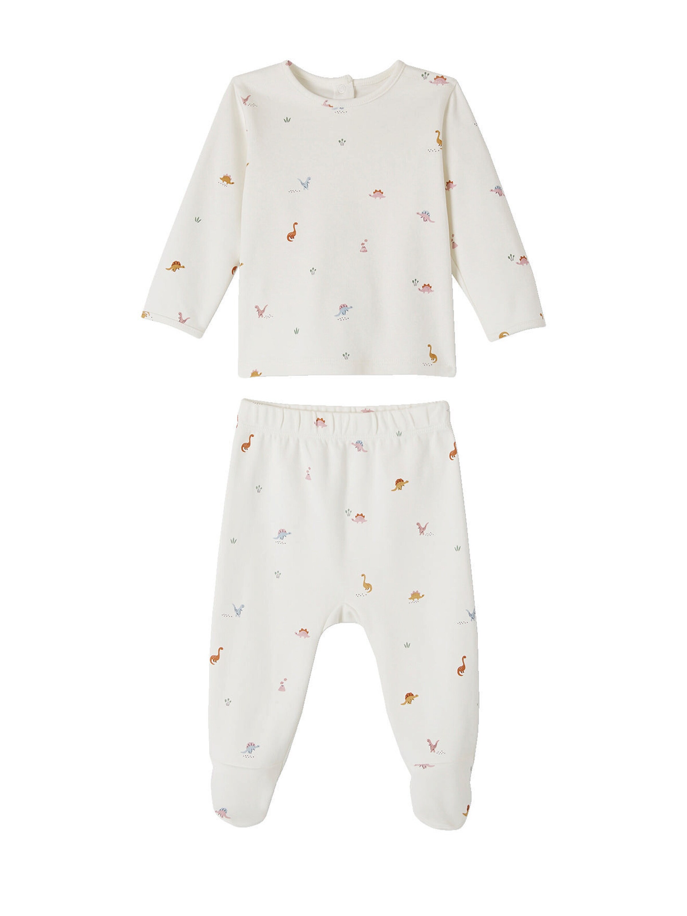 Vertbaudet 2er-Pack Baby Strampler terrakotta