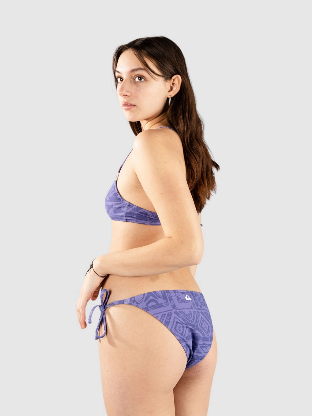 Quiksilver Clickity Clack Bikini Top dusted peri global heat