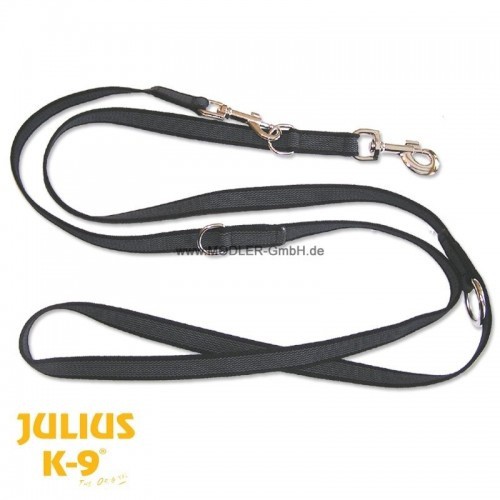 Guia de treinamento emborrachada Julius K9, preta