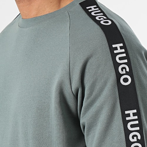 Sweat Crewneck A Bandes Sporty Logo 50504273 Gris Souris