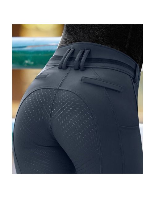 Elt Broek Maja Glam Curved Hoge Taille Donkerblauw - Ruiterkleding