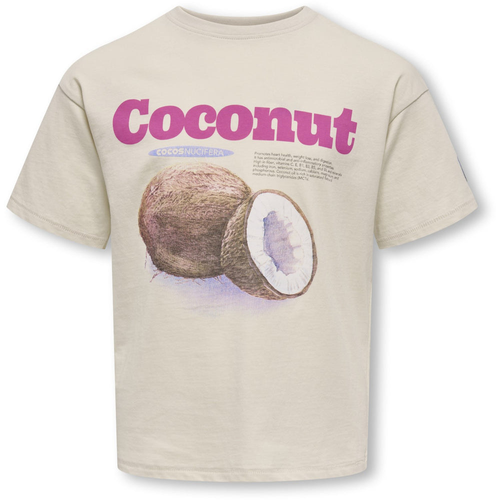 Køb kids ONLY Pumice Stone Coconut Phoebe Life Loose Fresh T-Shirt