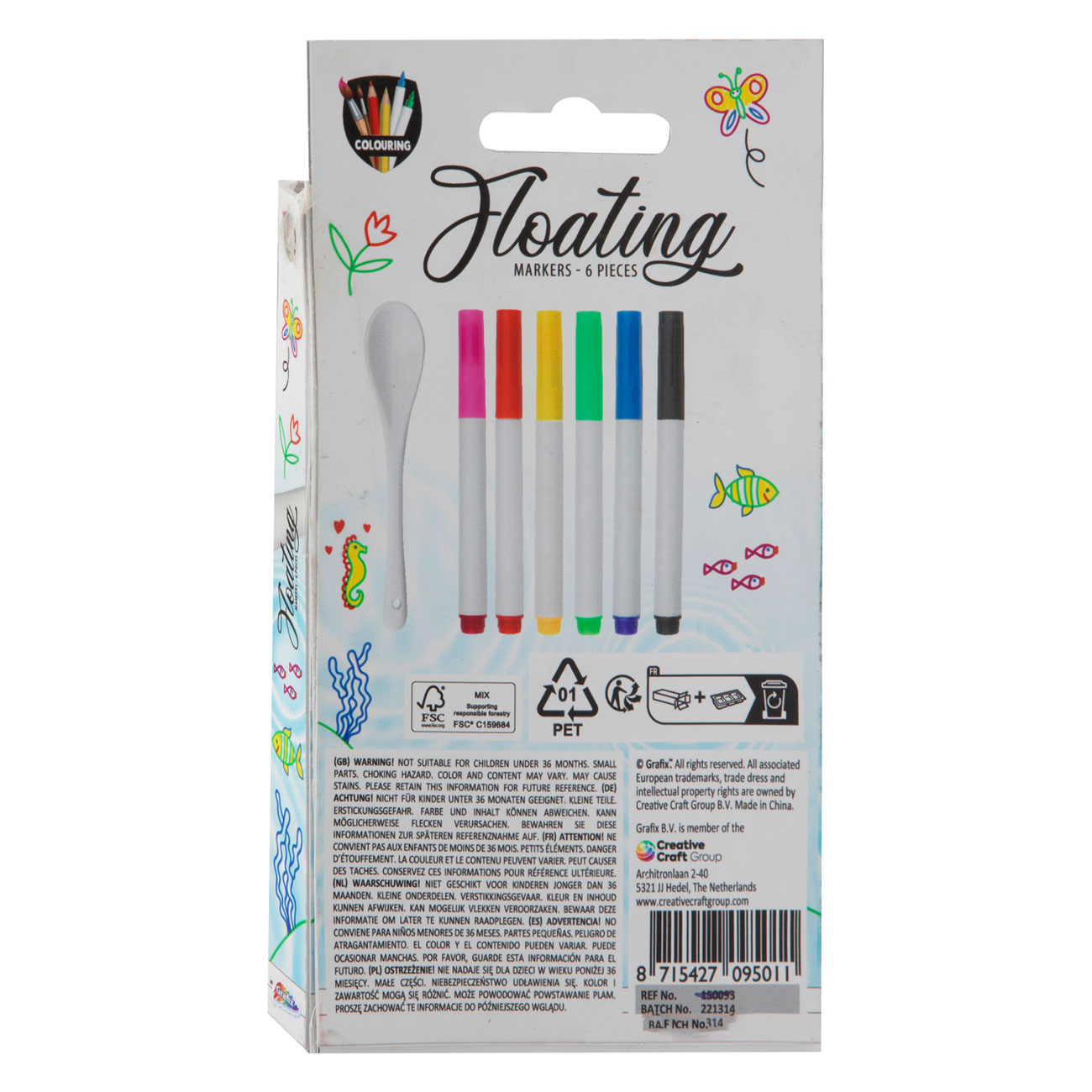 Magische Waterstiften, 6st.