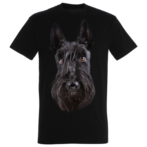 Camiseta Scottish Terrier, preta