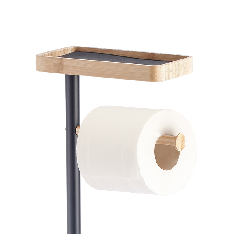 Dérouleur papier WC avec 2 supports noir