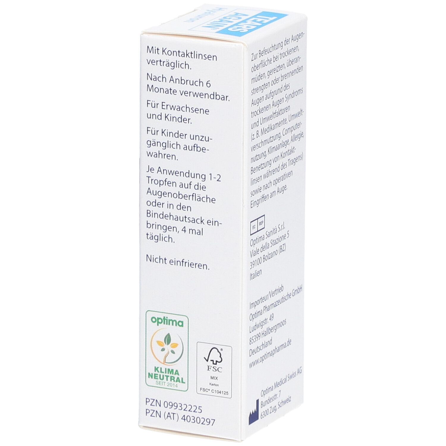 TEARS AGAIN® Hyaluron 0,1% Augentropfen