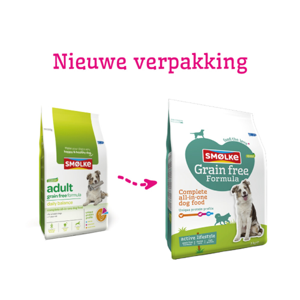 Smolke Graanvrij Hondenvoer Adult12 kg
