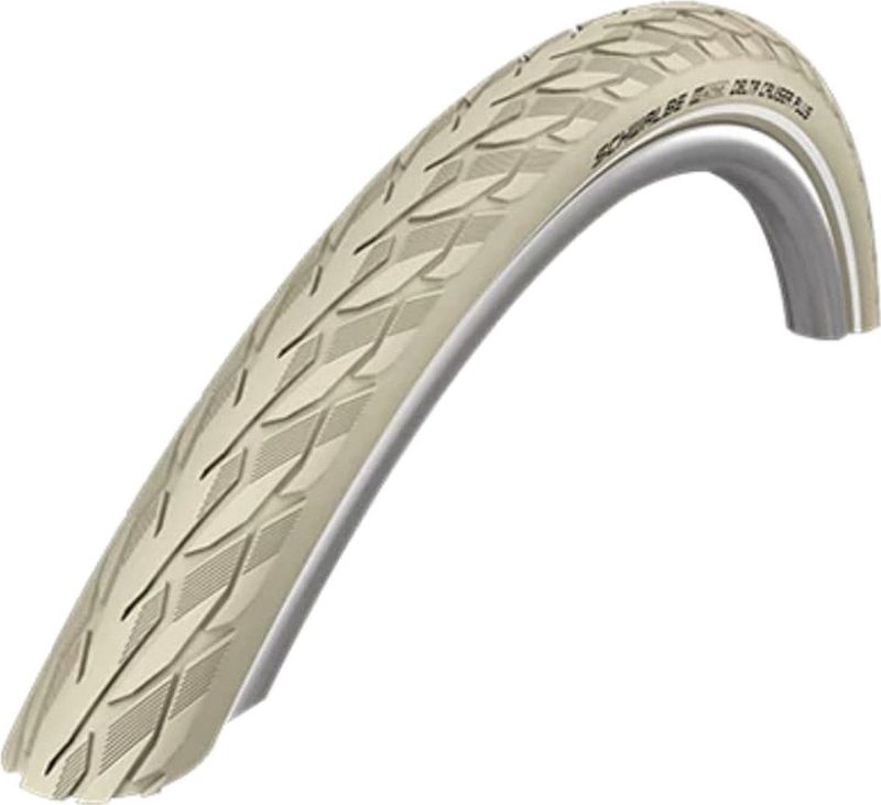 Schwalbe Buitenband - Delta Cruiser Plus - 28 inch x 1.40 - Creme Reflecterend