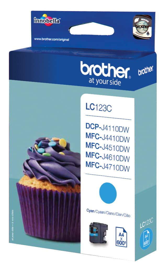 Brother blækpatron LC123C Cyan