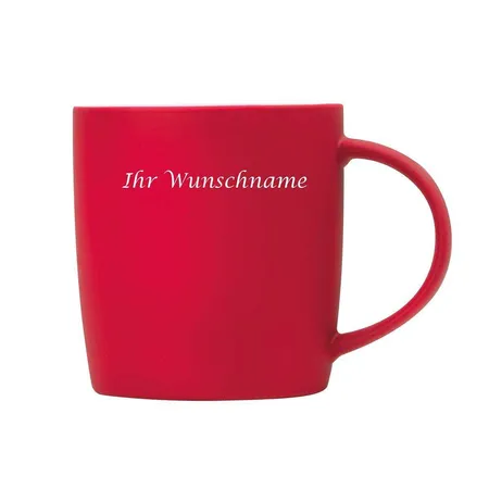 Macma Kaffeetasse aus Porzellan, 300 ml, rot