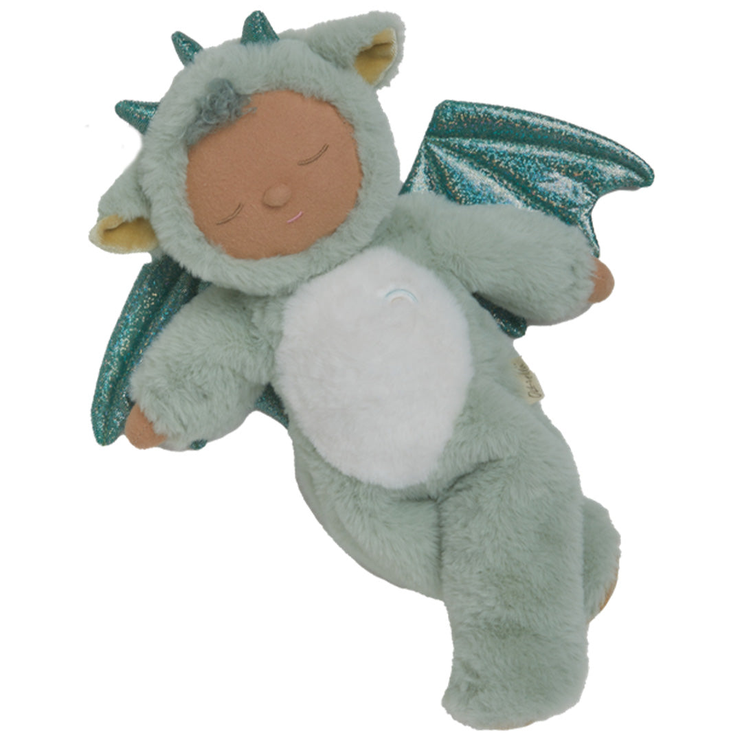 olli ella lappenpop cozy dinkum dragon - ash green - 32 cm