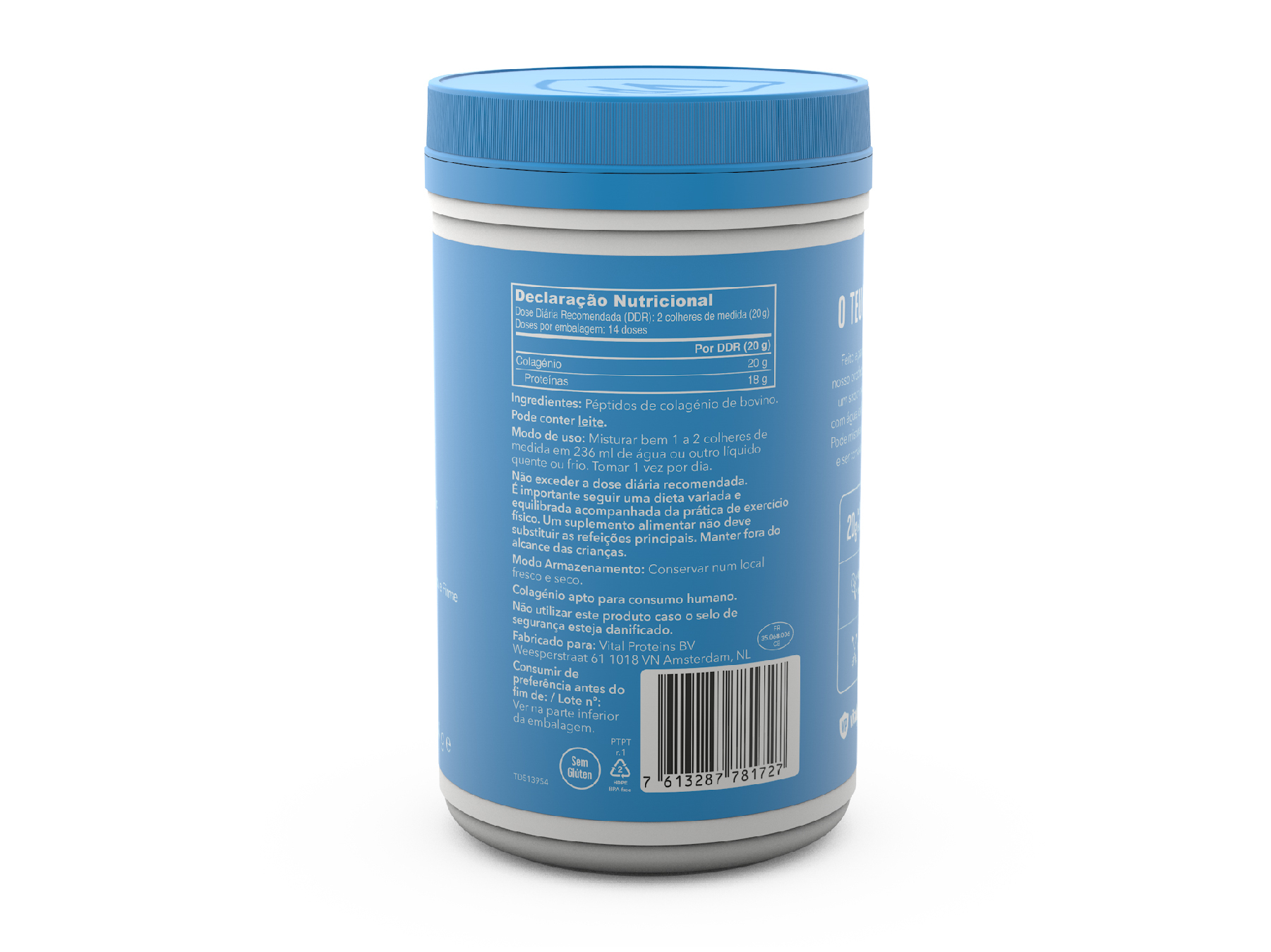 COLAGÉNIO VITAL PROTEINS SABOR NEUTRO 284G