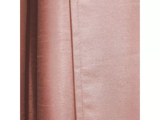 Rideau à oeillets en shantung Shana - Rose - 140 x 240 cm