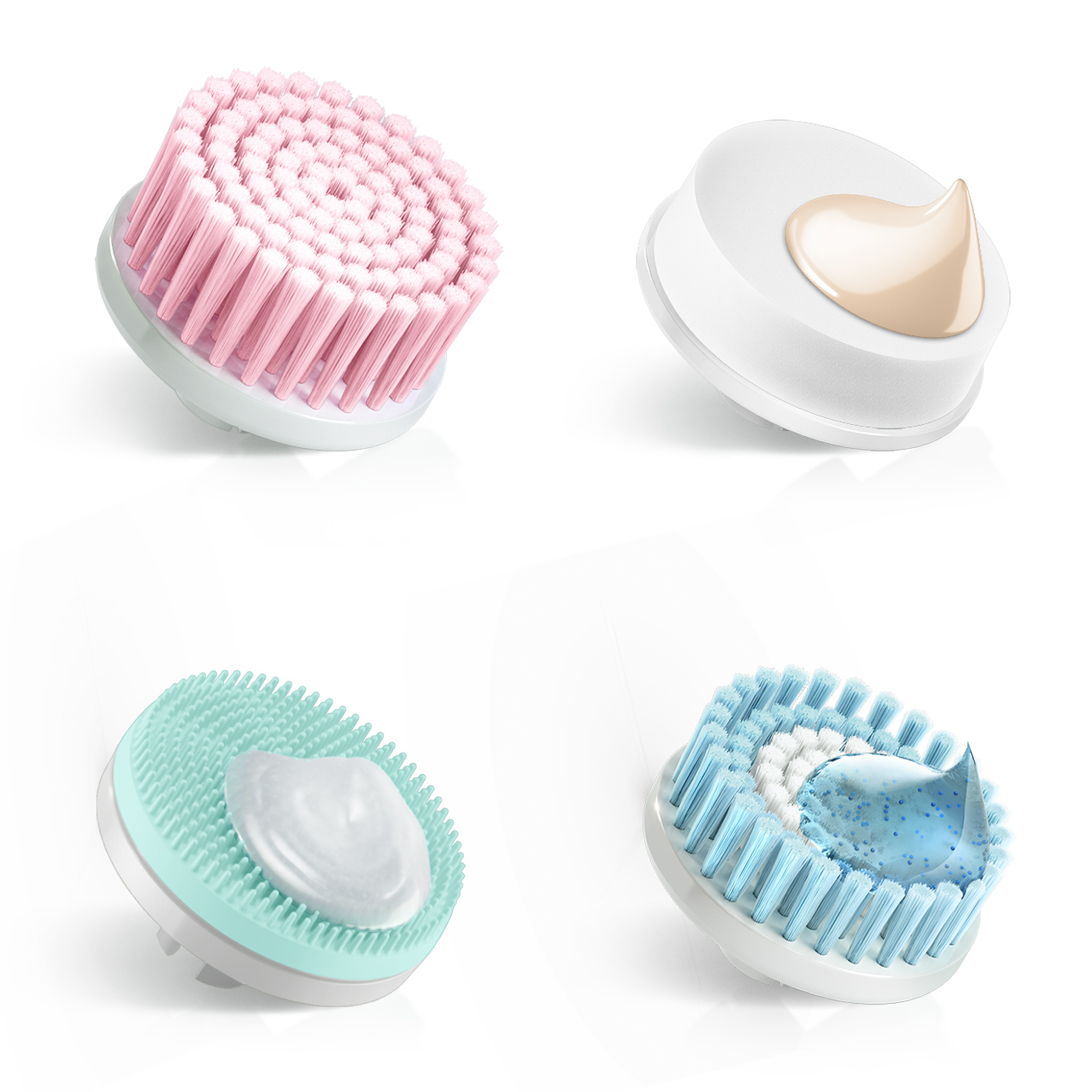 Braun FaceSpa 80MV navullingen - revitaliserend kussen, borstel voor de extra gevoelige huid, scrubborstel, beautyspons.