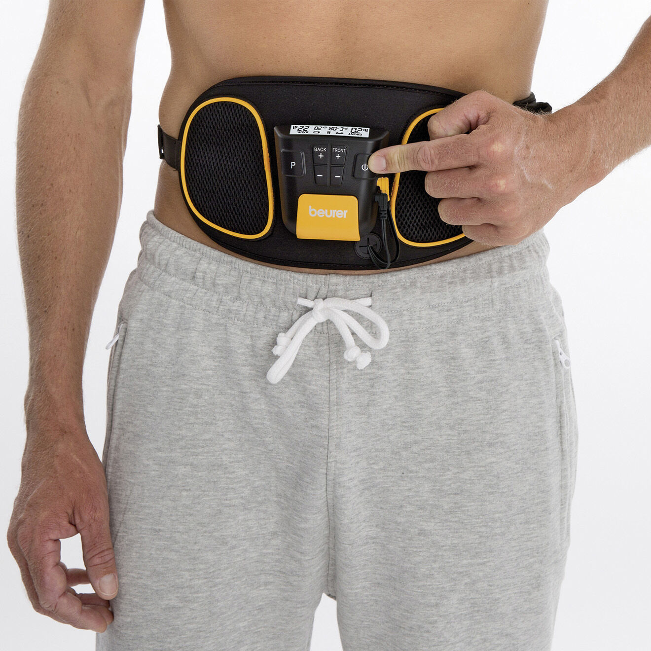 Beurer Ceinture d'électrostimulation abdominaux & dos noir/jaune