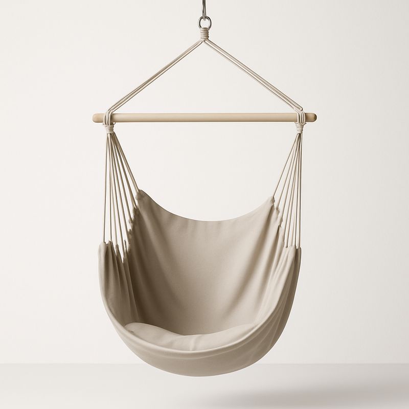 Hängesessel Baumwolle Creme 100x130 cm
