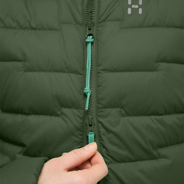 Doudoune ski de randonnée HAGLÖFS ROC FLASH DOWN HOOD W SEAWEED GREEN