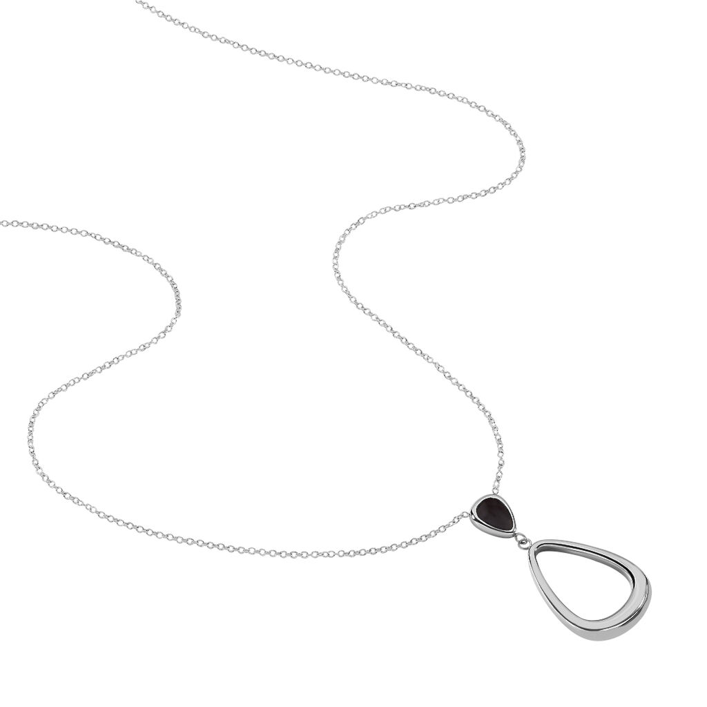 Collier Elise Acier Blanc