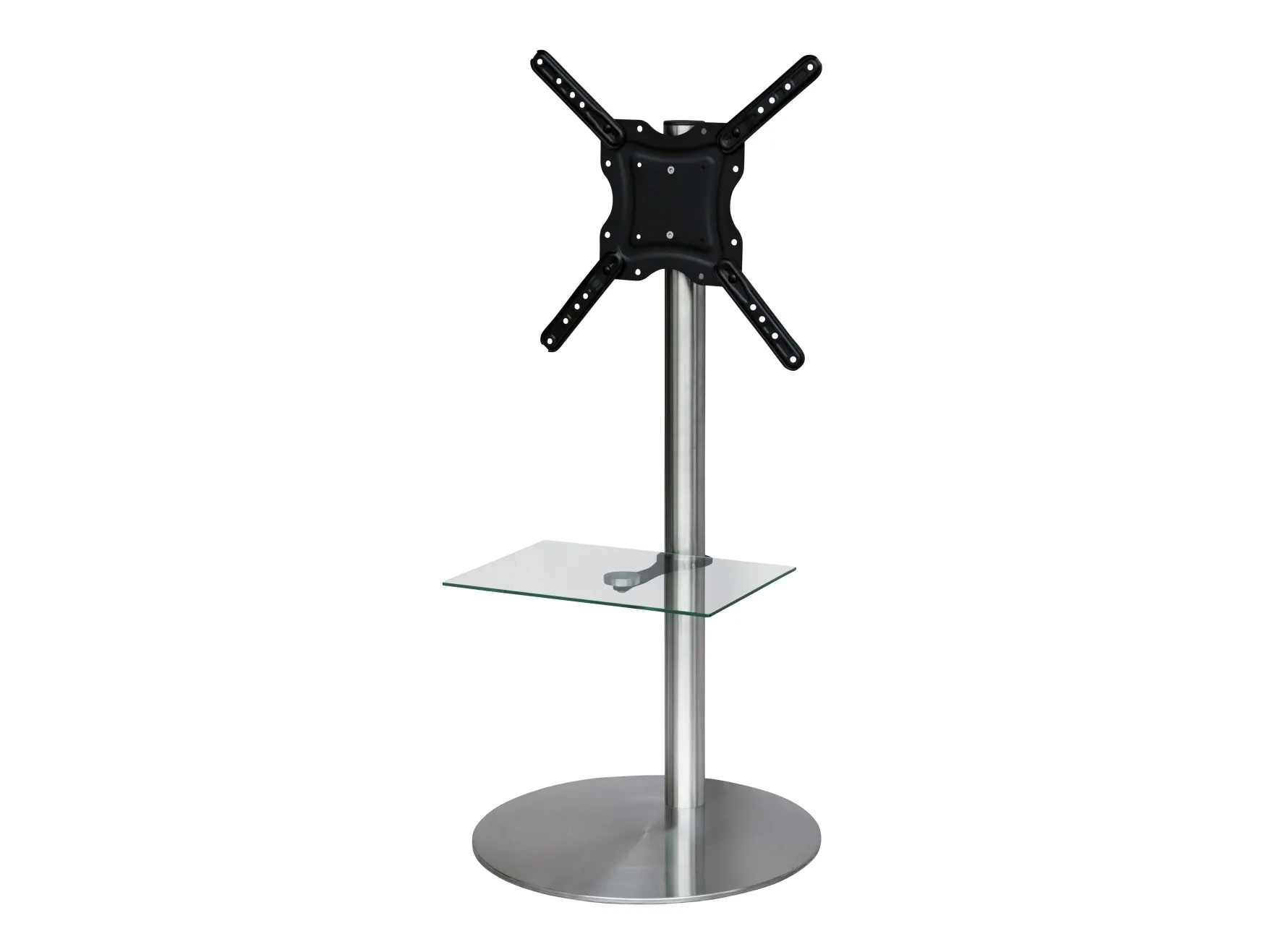 Sinox StandView - Stativ - for LCD display - aluminium, børstet stål - sølv - skærmstørrelse: 26