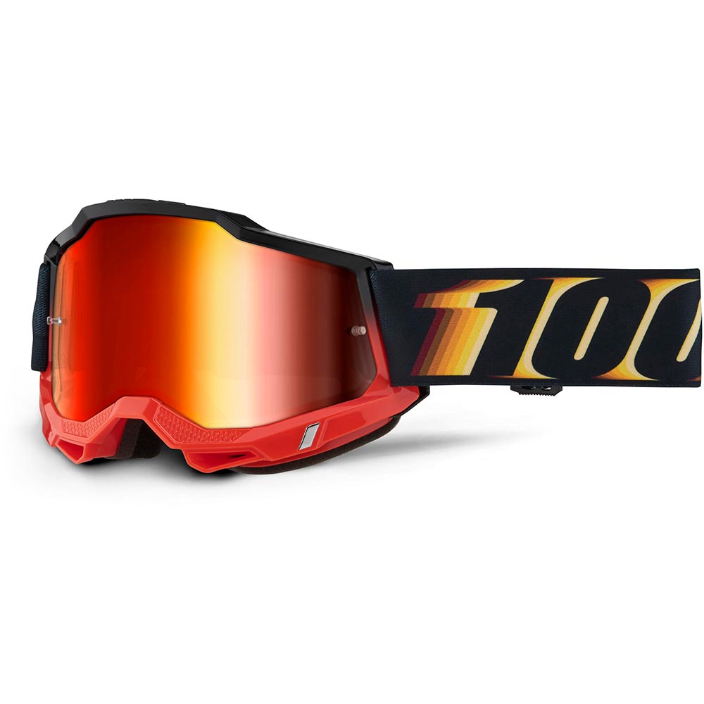 100% - Masque Accuri 2 Stamino 2 - Red Mirror Noir / Rouge