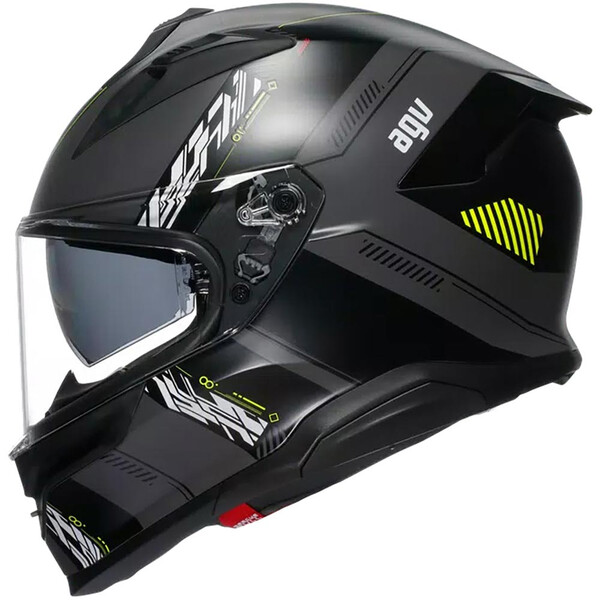 AGV - Casque K7 Kyber Gris Mat / Jaune fluo