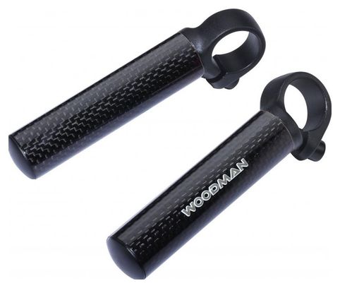 Bar Ends Woodman Chupa Carbon Noir