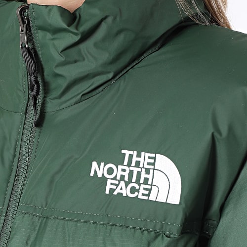 Doudoune Femme Retro Nuptse A3XEO Vert Kaki Noir