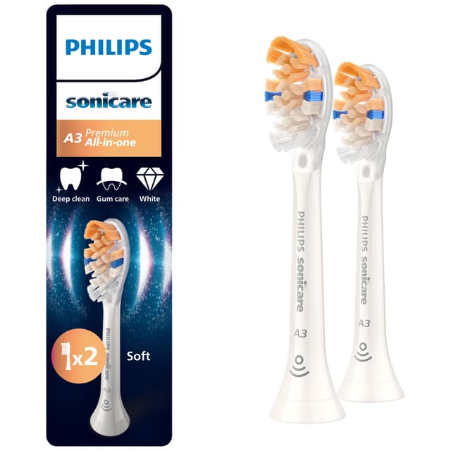 Philips Sonicare A3 Premium tandbørstehoved HX9092/87 (hvid)