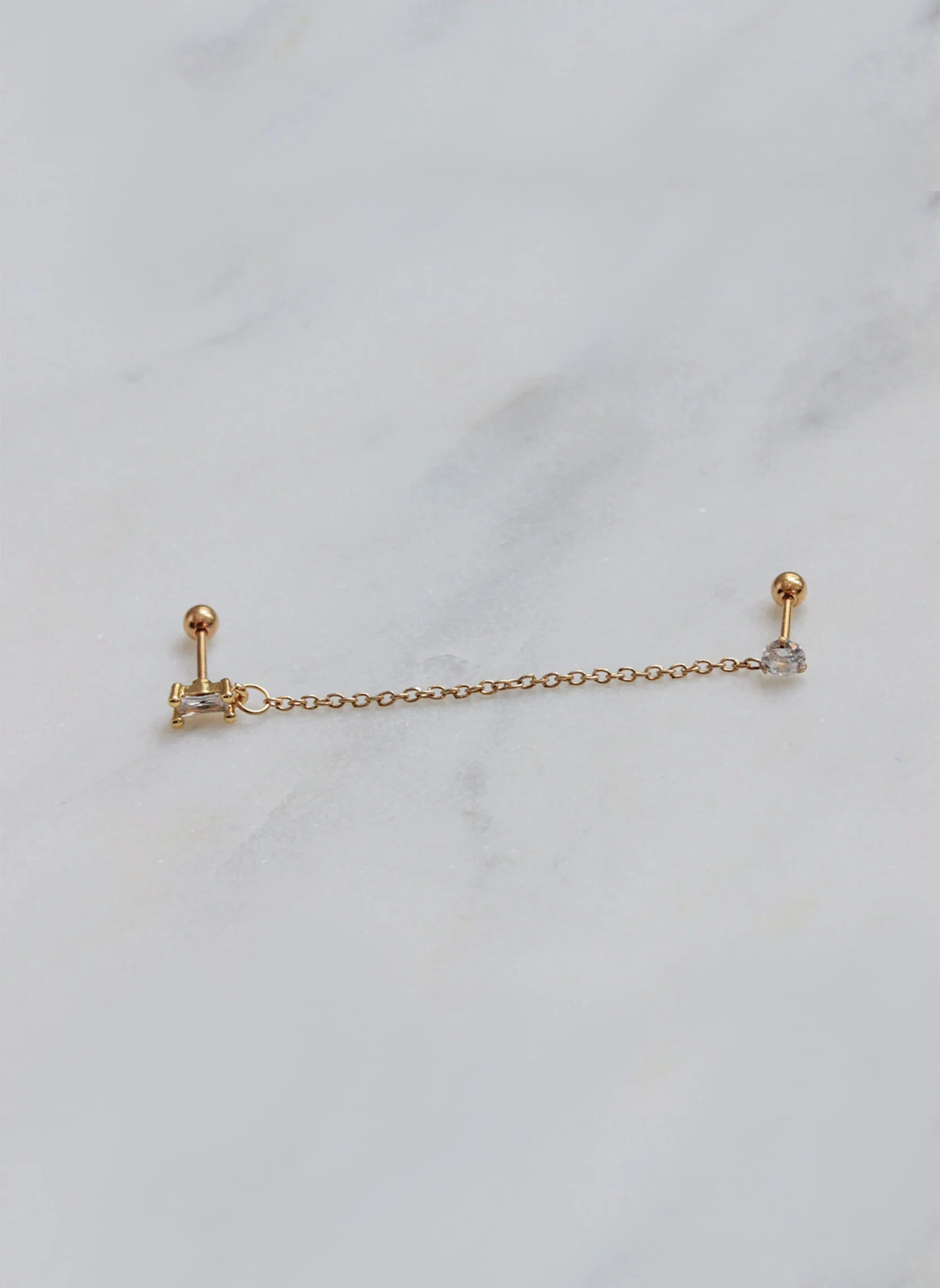 IZIA_BAR - Piercing izia bar | Blanc