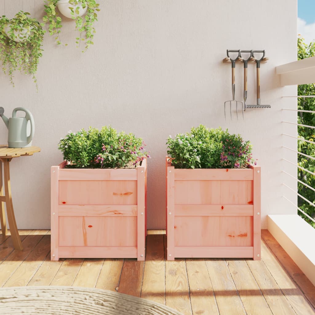 Jardinières 2 pcs bois massif douglas