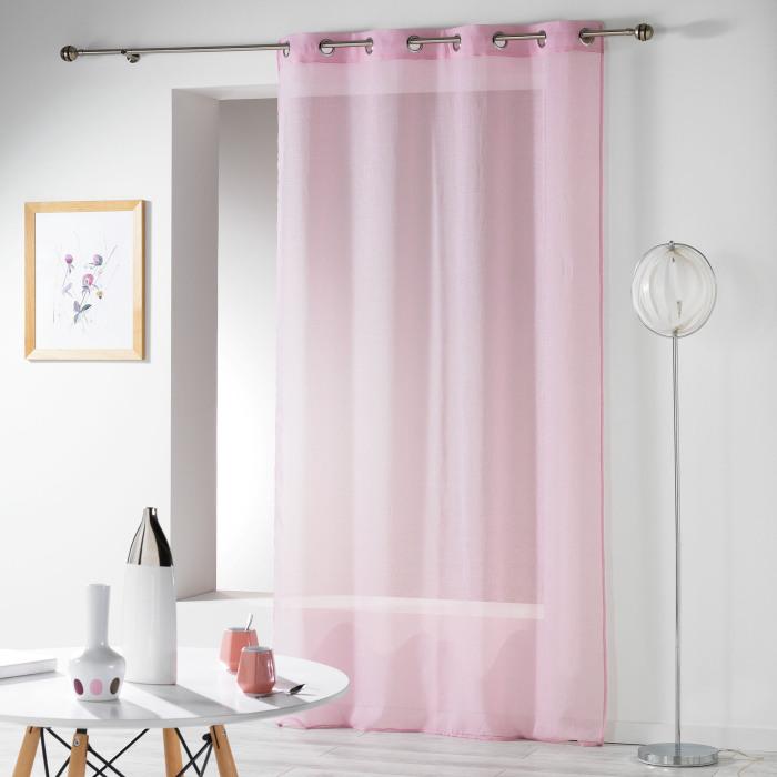 PANNEAU A OEILLETS 140X240CM TELMA ROSE