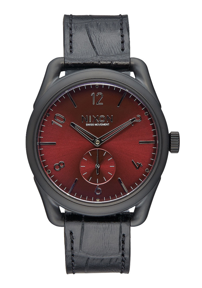 Nixon The C39 Leather Black Gator A4591886
