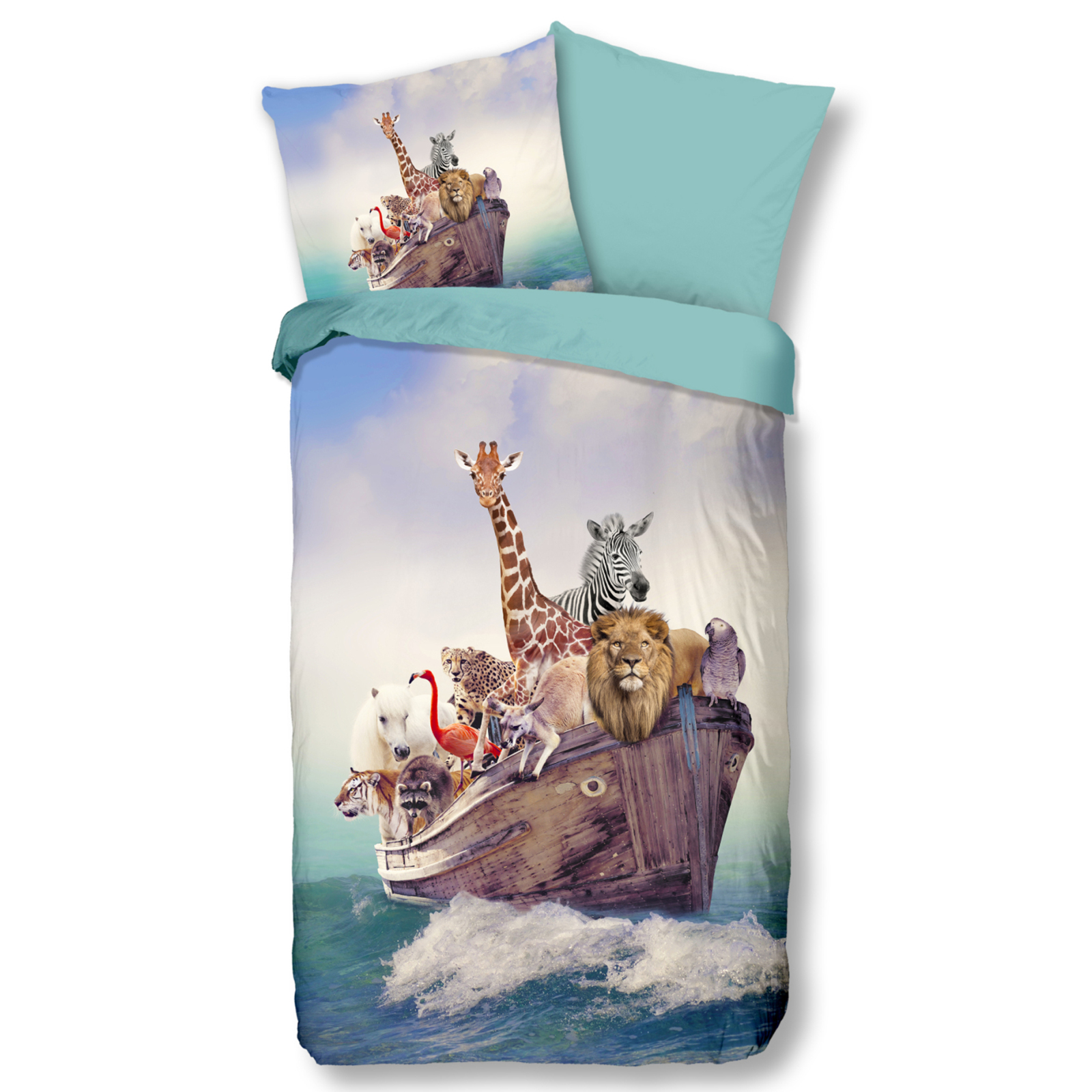 Bettwäsche NOAH TIERE - multicolor - 135x200 cm