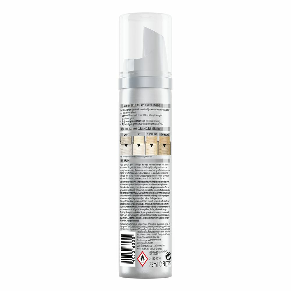 3x Guhl Color Forming Mousse Zilverblond 9875 ml