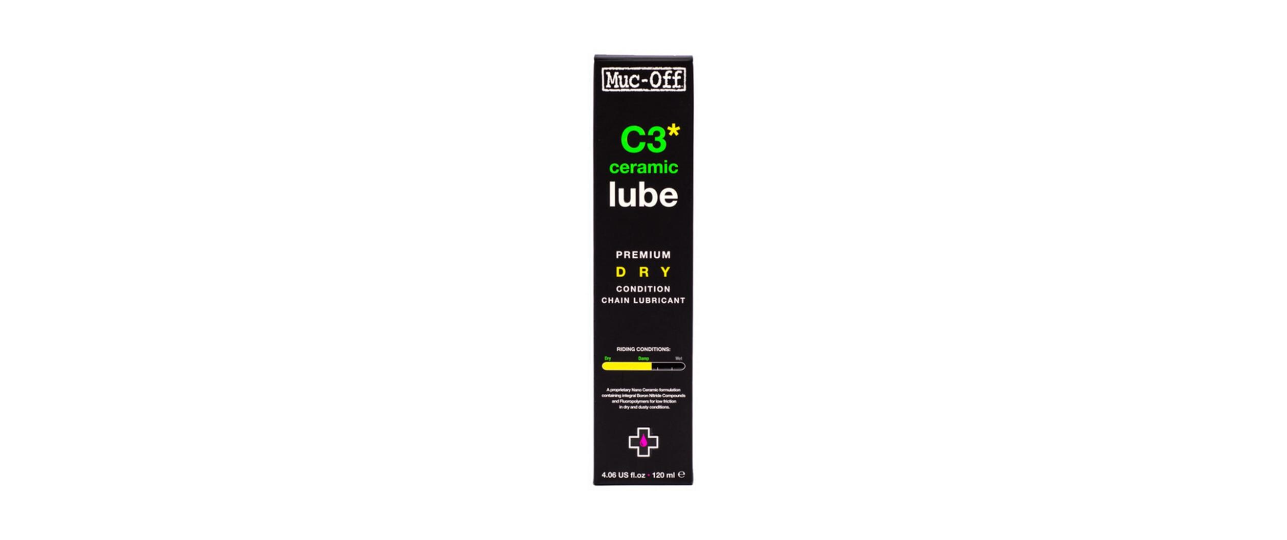 Kettenöl C3 Dry Ceramic Lube 120 mlKeramik-Schmiermittel für trockenes Wetter