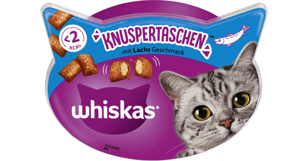 WHISKAS Knuspertaschen mit Lachs