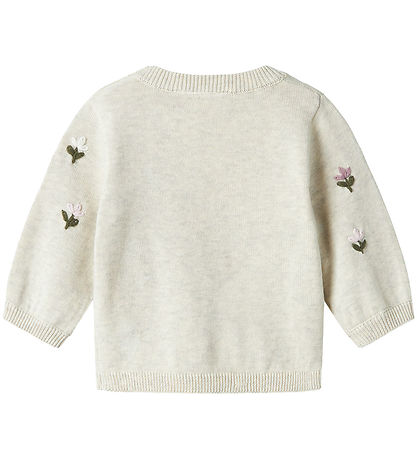 Name It Bluse - Strick - NbFFaflow - Peyote Melange m. Blumen