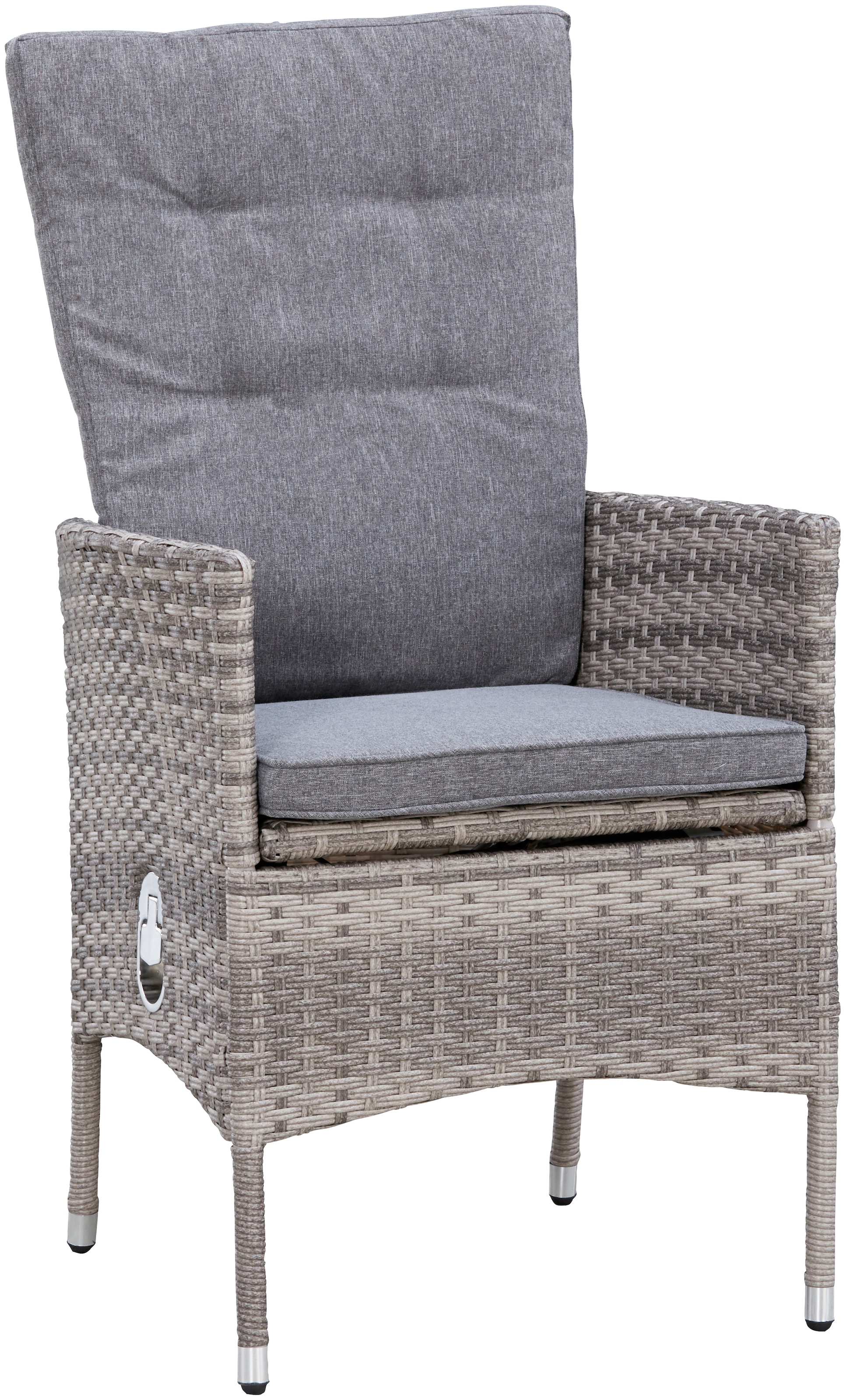 KONIFERA Garten-Essgruppe »Belluno« 10x Sessel, 1x AZ-Tisch 179-300x73/89cm, inkl. Auflagen, Polyrattan, 21 Stk. tlg. 2 der 10 Sessel stufenlos verstellbar, Tischplatte aus Sicherheitsglas