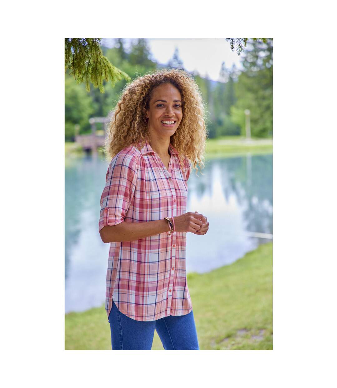 Chemise Longue à Carreaux