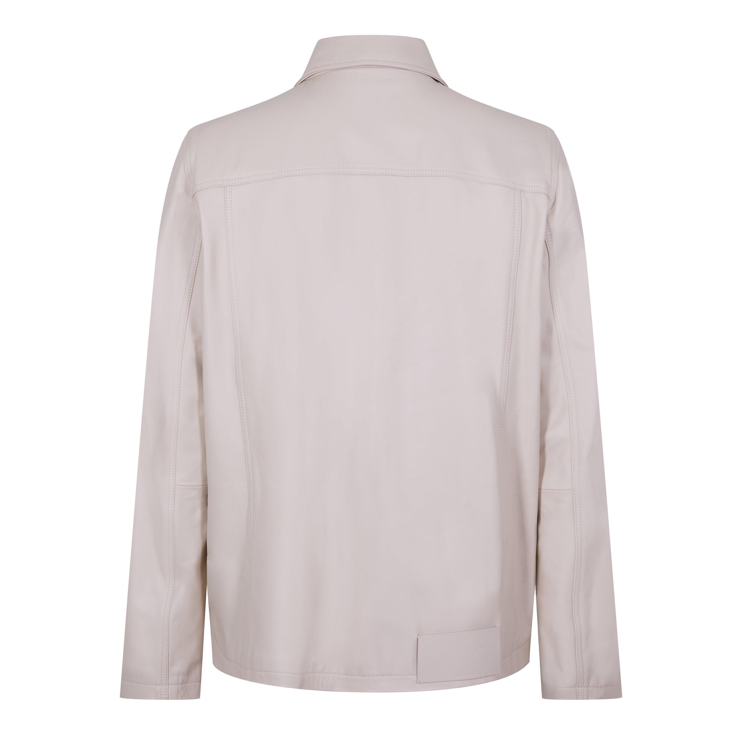 Off White Leather Shirt